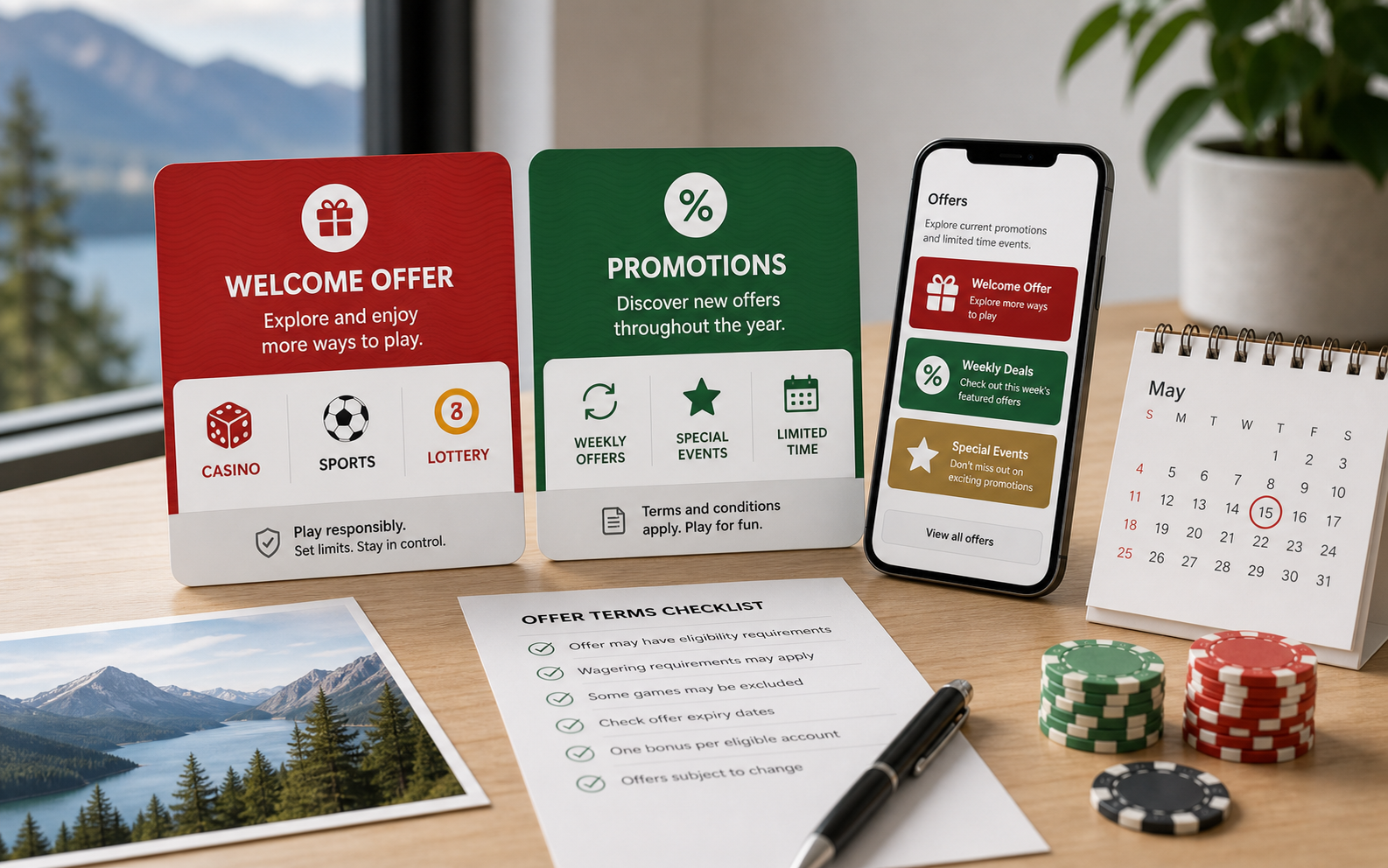 British Columbia online offer cards and terms checklist